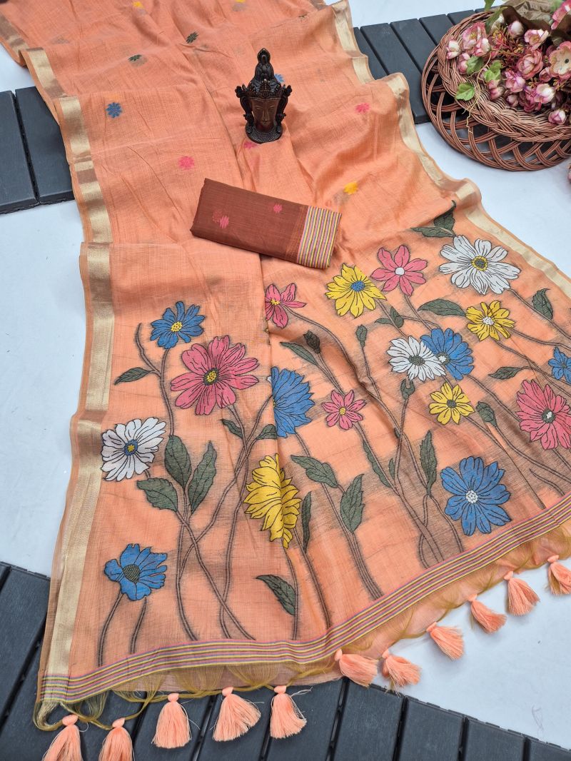 Amrah Wholesale Lotus Vol 1 Munga Cotton Saree