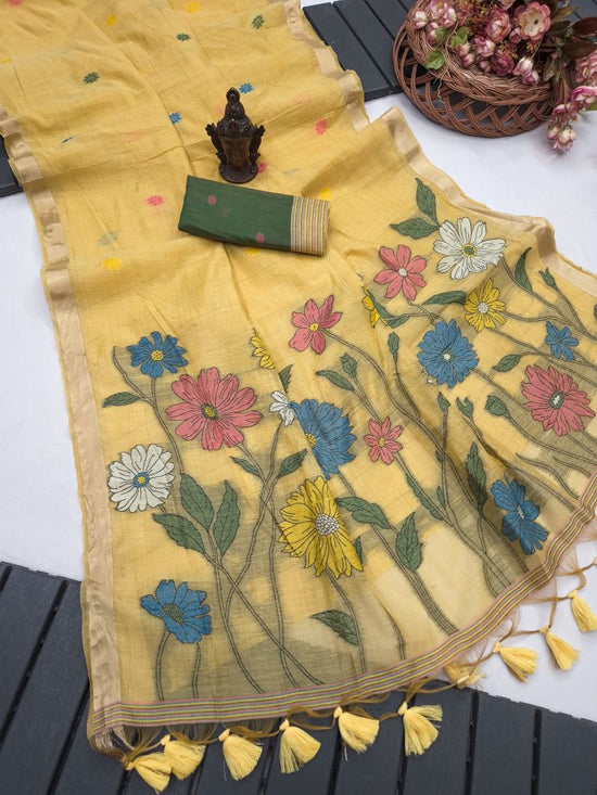Amrah Wholesale Lotus Vol 1 Munga Cotton Saree