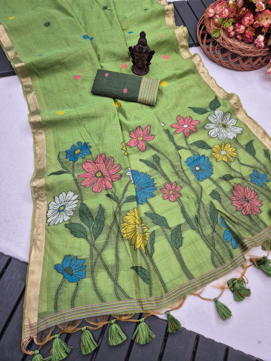 Amrah Wholesale Lotus Vol 1 Munga Cotton Saree