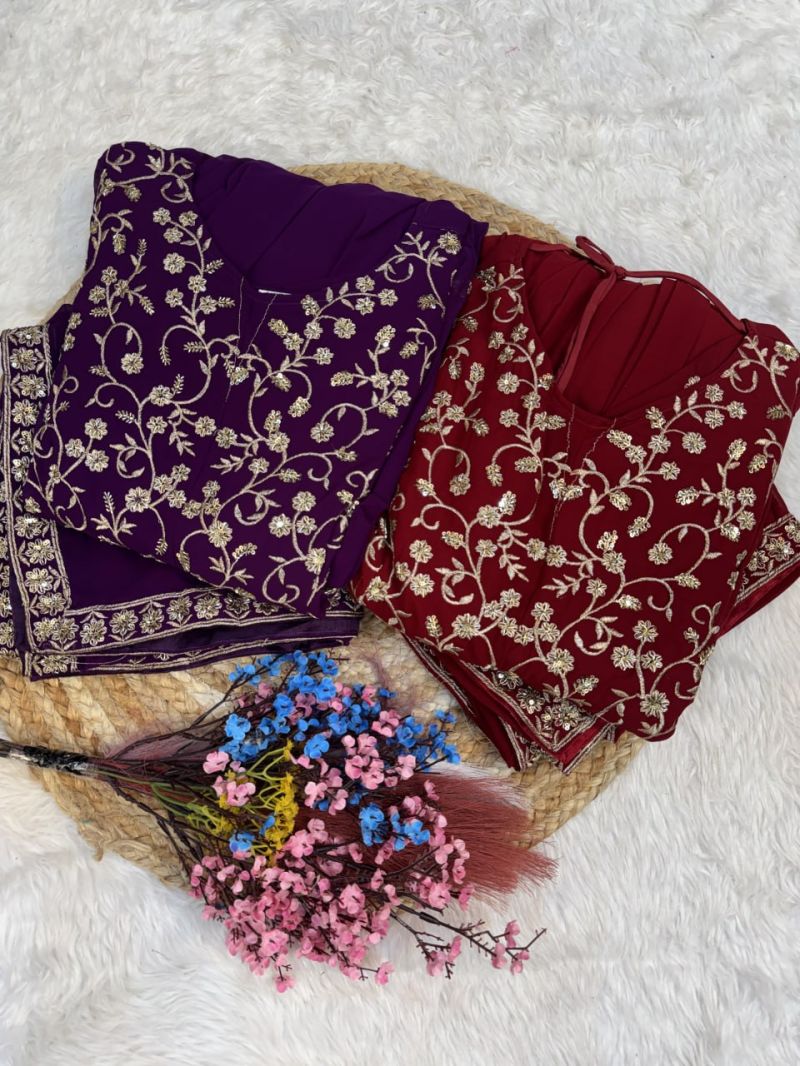 Amrah Wholesale Lw 9336 Faux Blooming Embroidered Gown with Dupatta - Amrah Wholesale