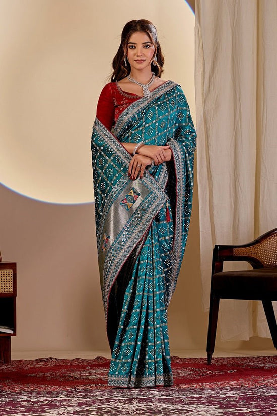 Amrah Wholesale Maahi 228 Vichitra Silk Embroidered Sequence Work Saree - Amrah Wholesale