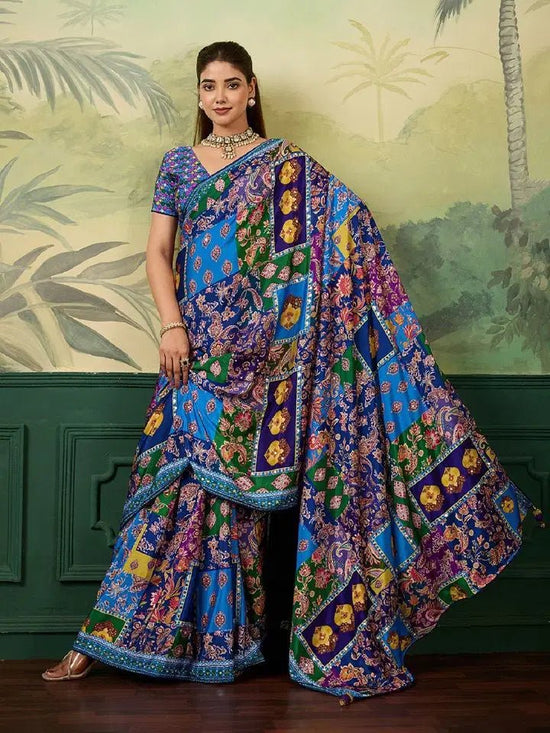 Amrah Wholesale Maahi 230 Crape Silk Party Wear Digital Printed Saree - Amrah Wholesale