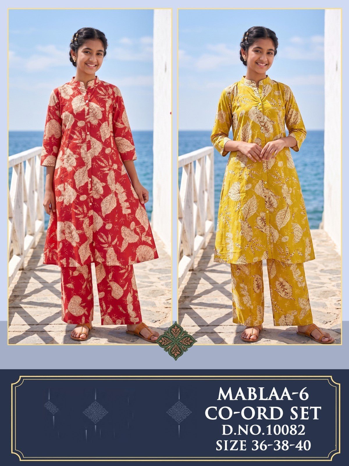 Amrah Wholesale Mablaa 10081 And 82 Rayon Floral Printed Co Ord Set - Amrah Wholesale