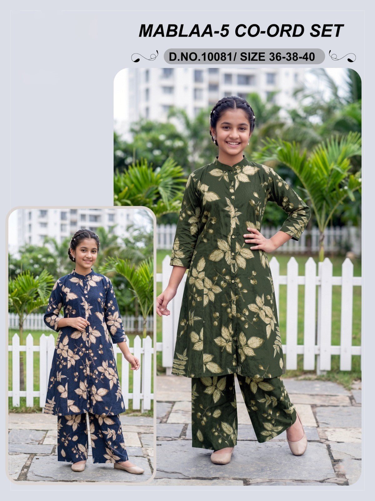 Amrah Wholesale Mablaa 10081 And 82 Rayon Floral Printed Co Ord Set - Amrah Wholesale