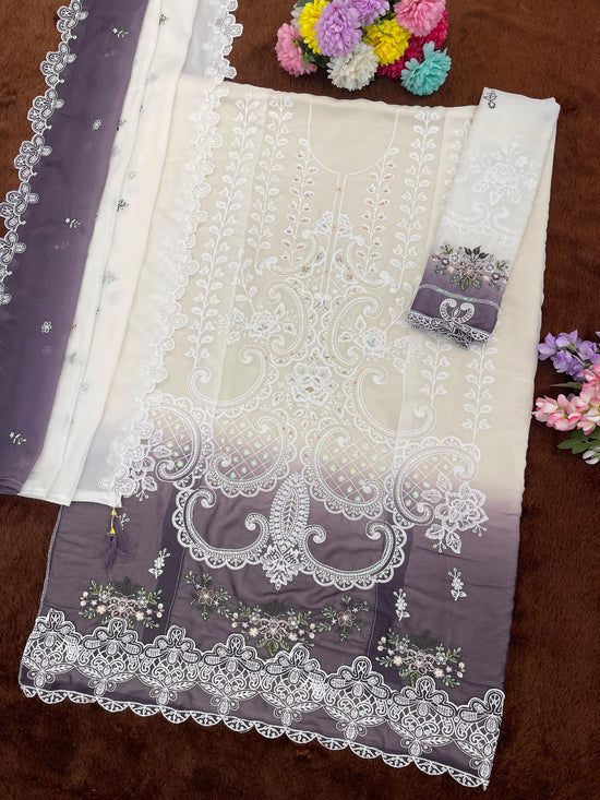 Amrah Wholesale Mah E Rooh 4251 A To D Georgette Dress Material