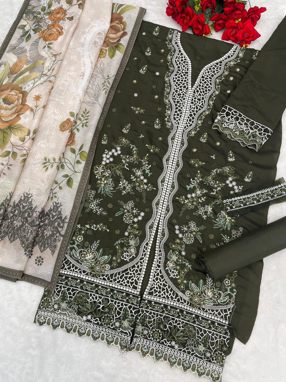 Amrah Wholesale Mah E Rooh 5217 Slub Cotton Dress Material - Amrah Wholesale