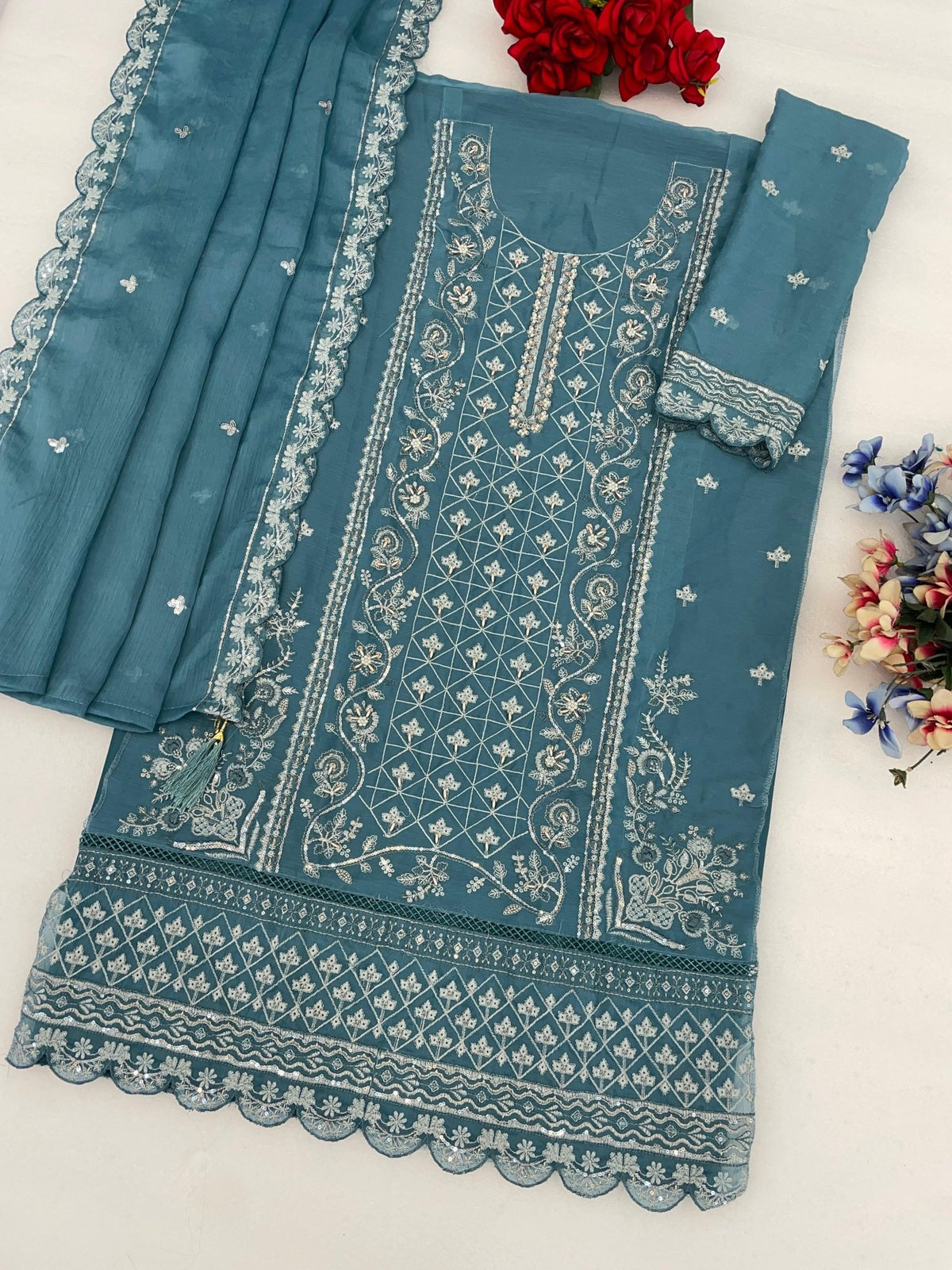 Amrah Wholesale Mah E Rooh 5246 Chiffon Dress Material - Amrah Wholesale