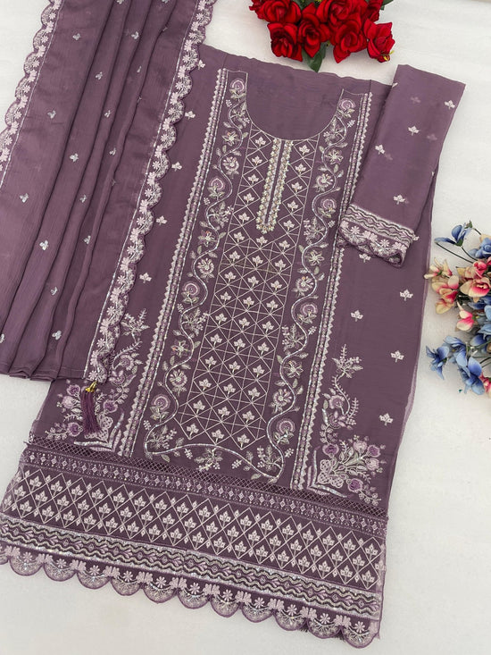 Amrah Wholesale Mah E Rooh 5246 Chiffon Dress Material - Amrah Wholesale