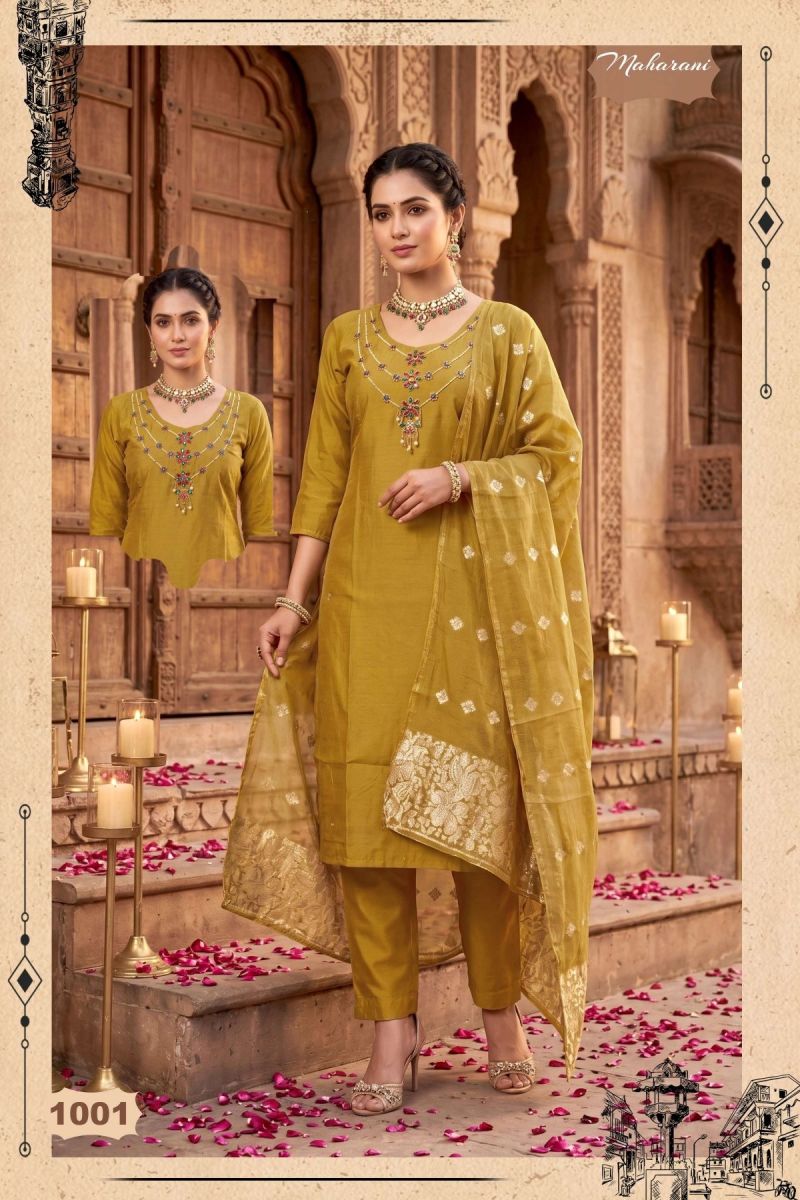 Amrah Wholesale Maharani Vol 2 Shimmer Roman Silk Kurti Set