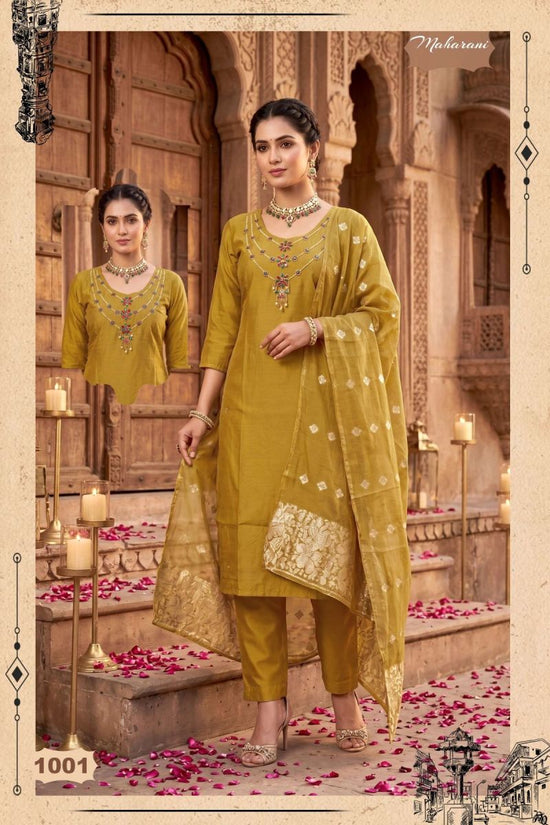 Amrah Wholesale Maharani Vol 2 Shimmer Roman Silk Kurti Set