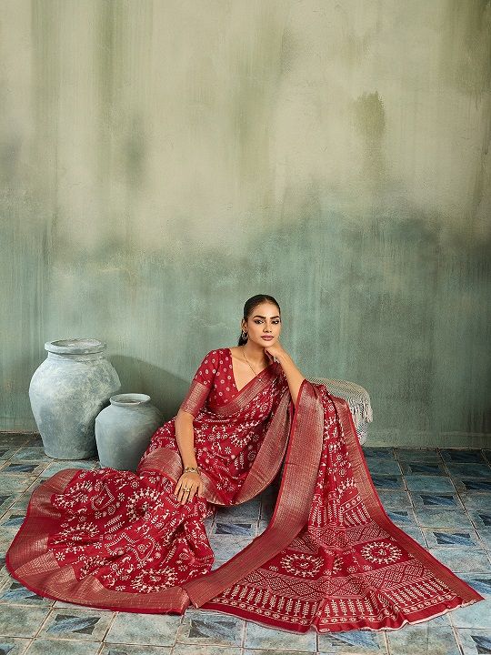 Amrah Wholesale Mahek 233 Marshmello Silk Saree
