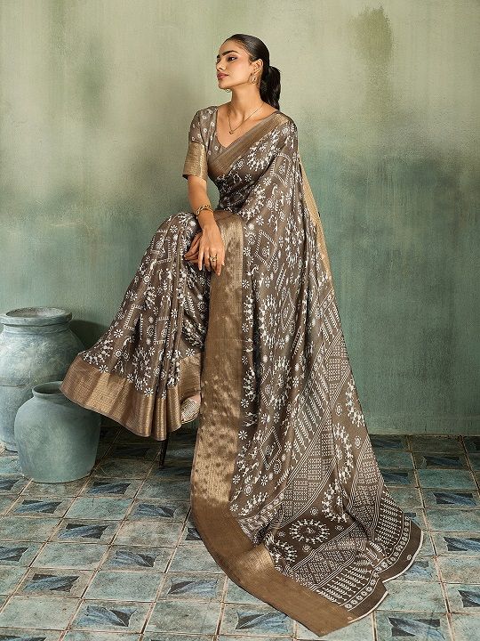Amrah Wholesale Mahek 233 Marshmello Silk Saree
