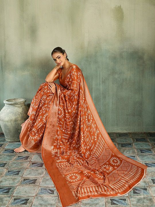 Amrah Wholesale Mahek 233 Marshmello Silk Saree