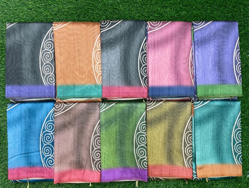 Amrah Wholesale Mandala Art Vol 1 Tissue Silk Digital Print Saree