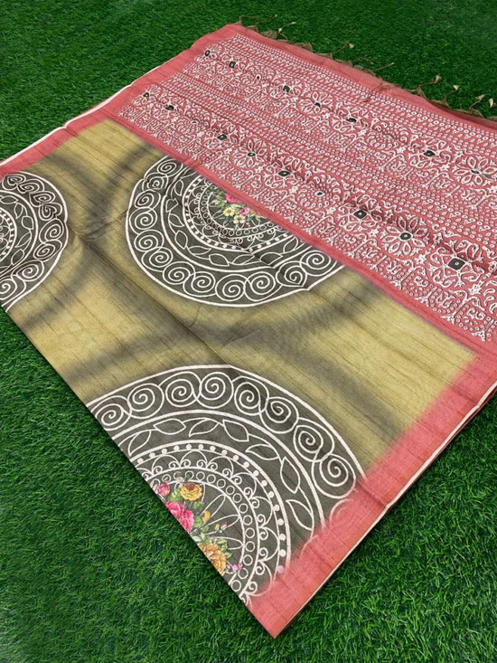 Amrah Wholesale Mandala Art Vol 1 Tissue Silk Digital Print Saree