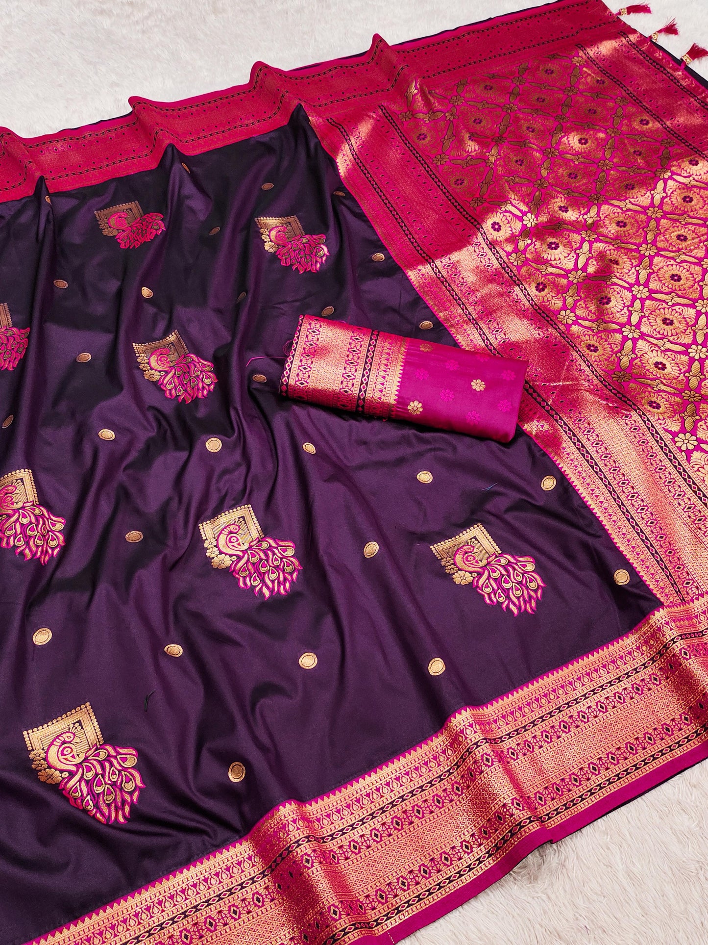 Amrah Wholesale Mb Morni Paithan Vol 2 Banarasi Silk Saree
