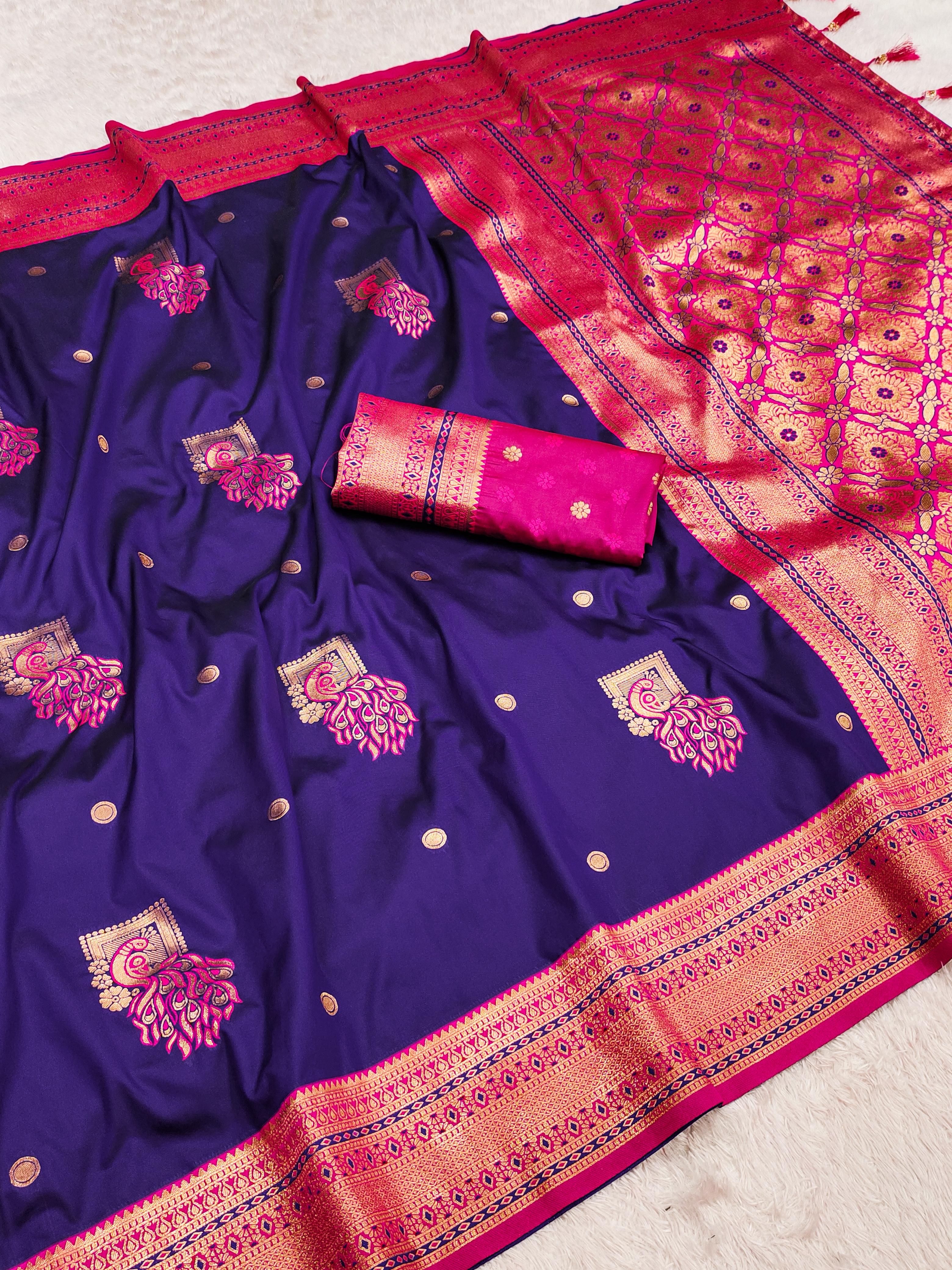 Amrah Wholesale Mb Morni Paithan Vol 2 Banarasi Silk Saree