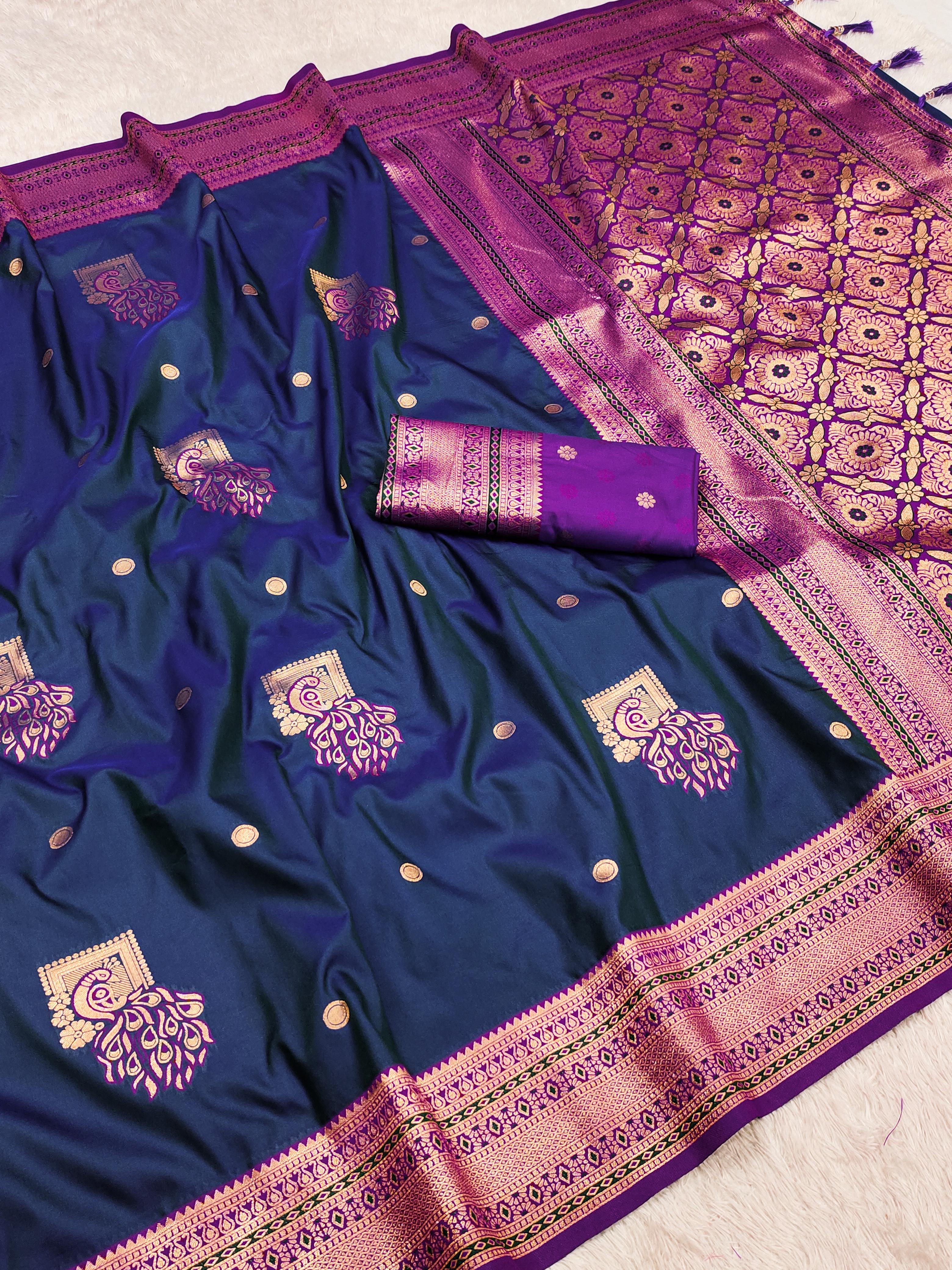 Amrah Wholesale Mb Morni Paithan Vol 2 Banarasi Silk Saree
