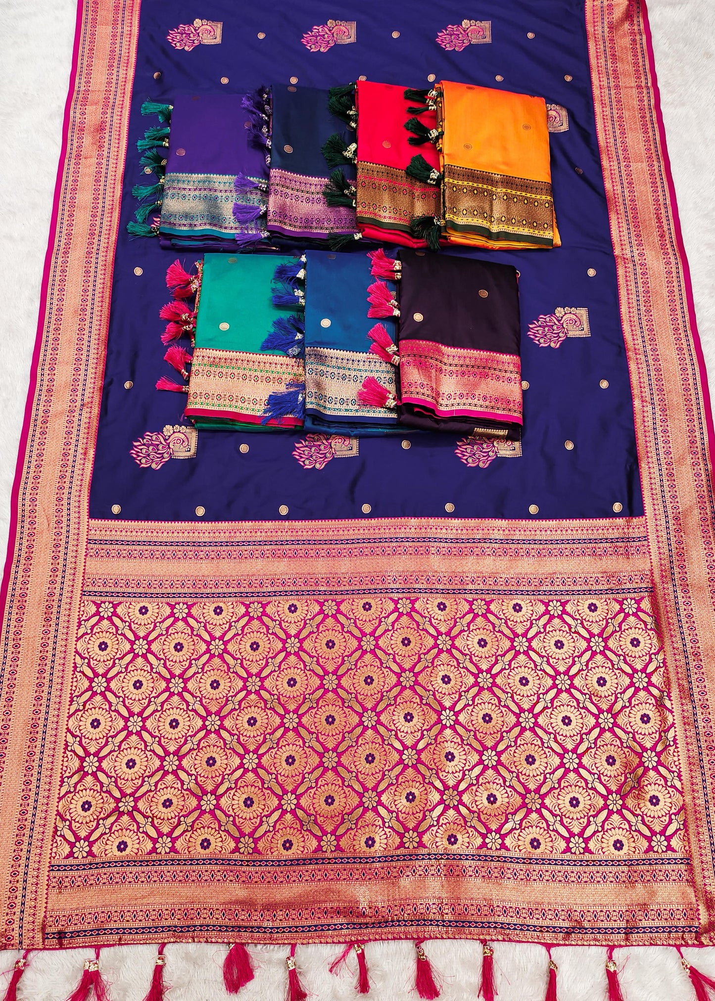 Amrah Wholesale Mb Morni Paithan Vol 2 Banarasi Silk Saree