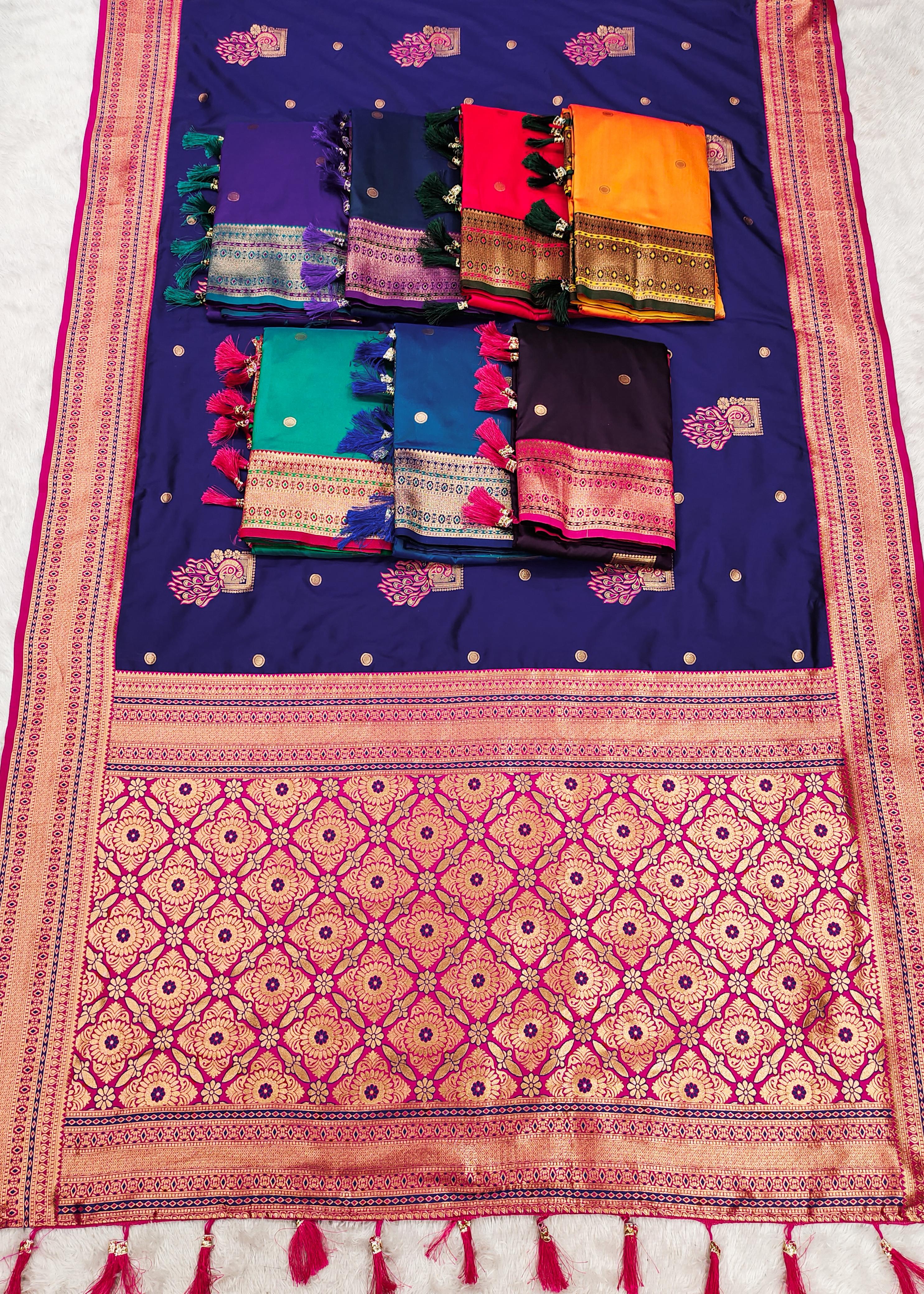 Amrah Wholesale Mb Morni Paithan Vol 2 Banarasi Silk Saree