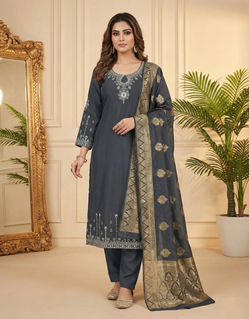 Amrah Wholesale Md 1129 Roman Handworked Kurti Set