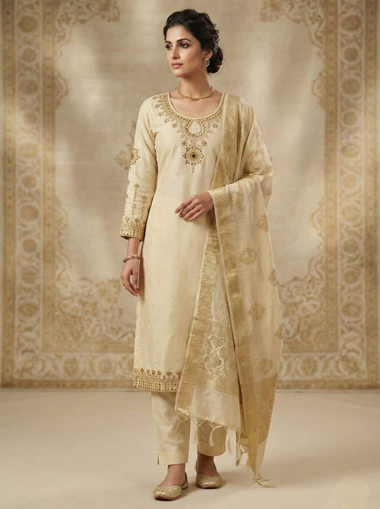 Amrah Wholesale Md 1129 Roman Handworked Kurti Set