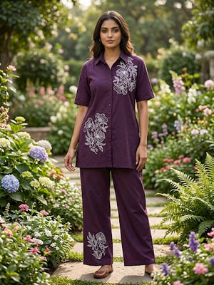 Amrah Wholesale Md Mahi 4 Dhabu Cotton Co Ord Set