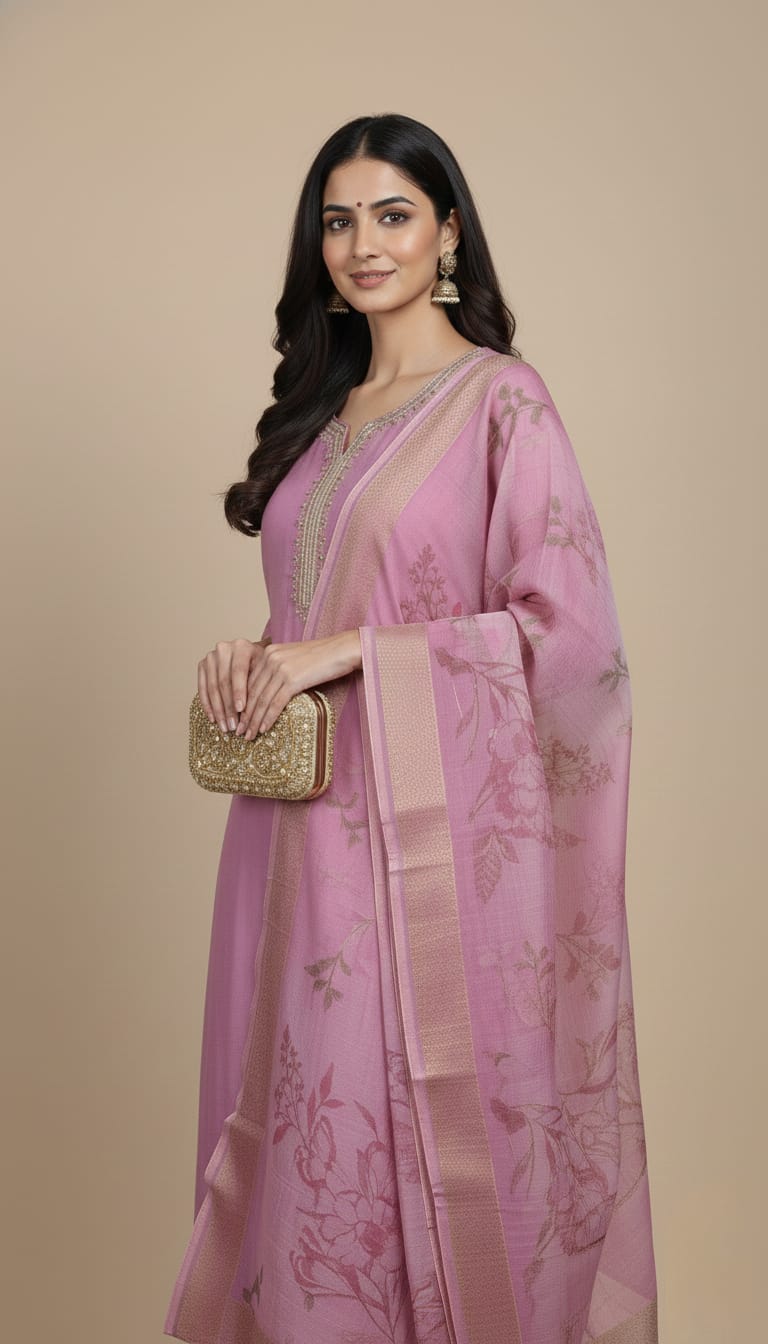 Amrah Wholesale Md Mahi 7 Vertican Handworked Kurti Set