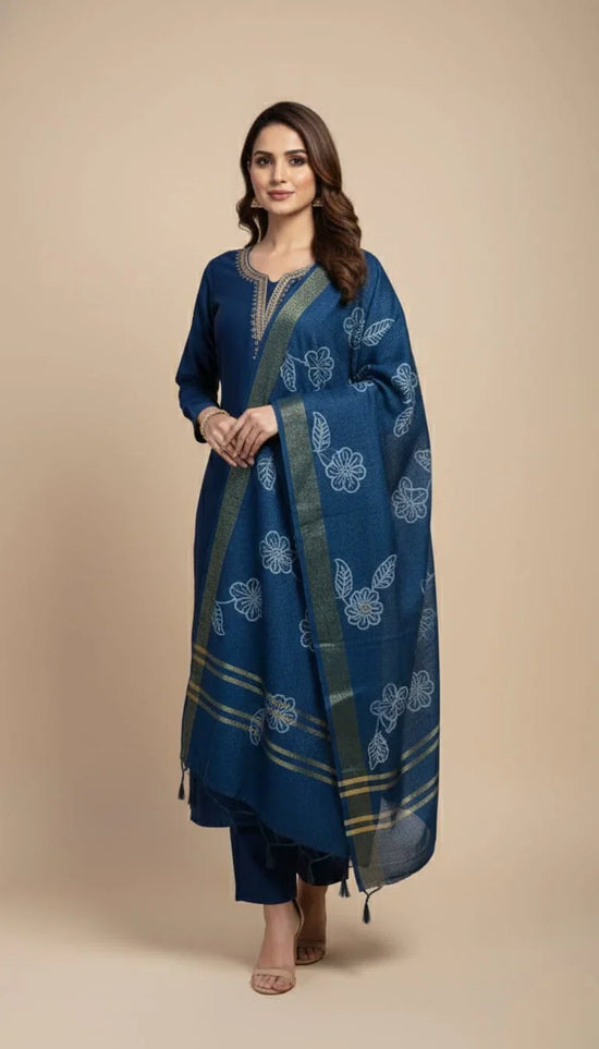 Amrah Wholesale Md Mahi 7 Vertican Handworked Kurti Set