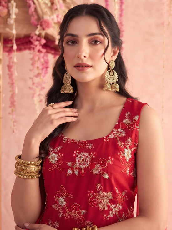 Amrah Wholesale Md Mahi N3 Faux Georgette Floral Embroidered Salwar Suit Set