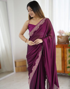 Amrah Wholesale Md Mahi N5 Rangoli Silk Cording Work Saree