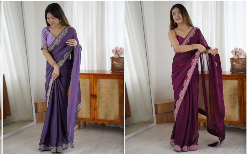 Amrah Wholesale Md Mahi N5 Rangoli Silk Cording Work Saree