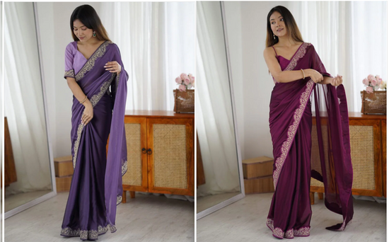 Amrah Wholesale Md Mahi N5 Rangoli Silk Cording Work Saree