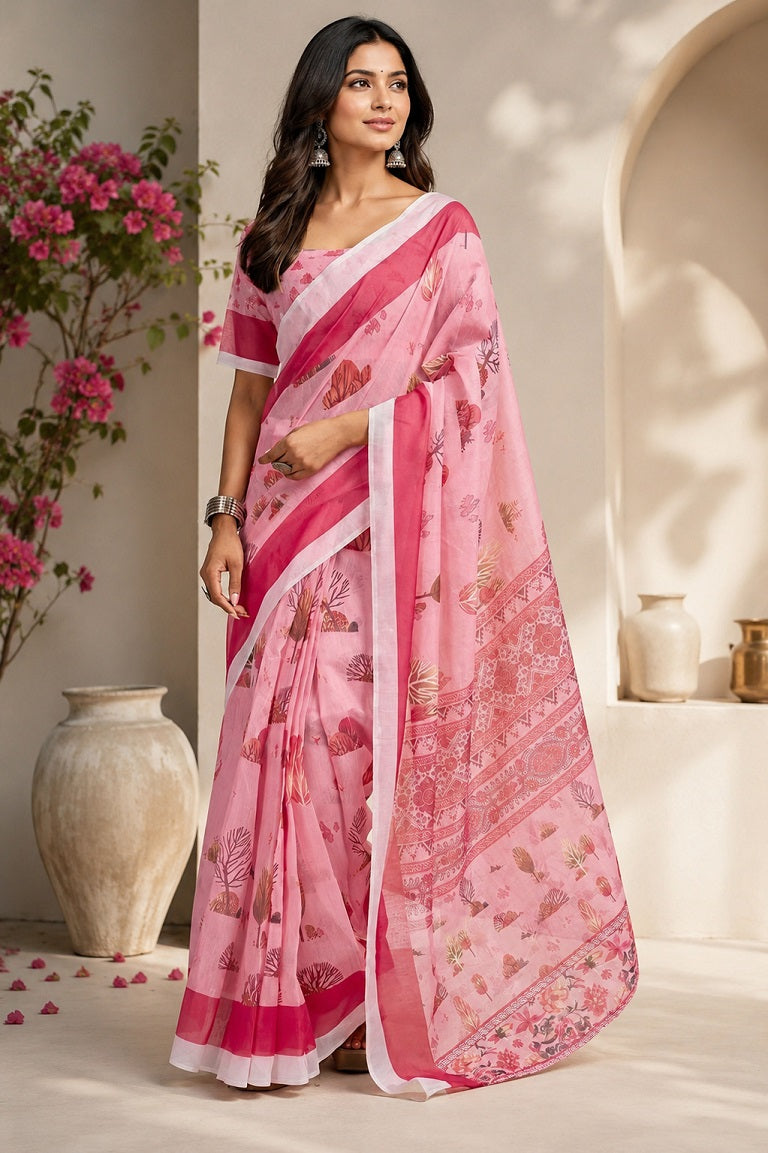 Amrah Wholesale Meera 339 Chanderi Cotton Ready To Wear Saree