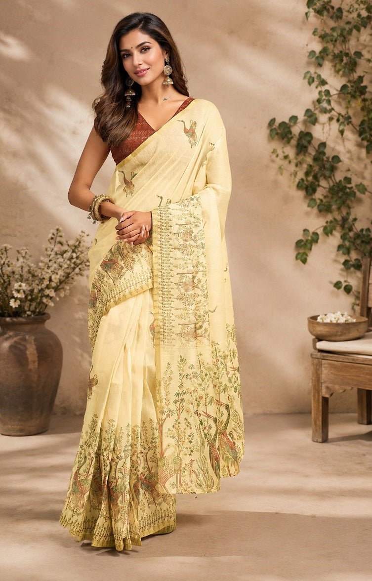 Amrah Wholesale Meera 339 Chanderi Cotton Ready To Wear Saree - Amrah Wholesale