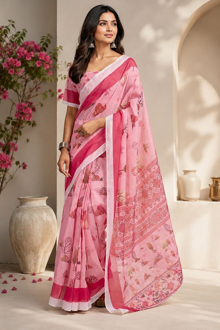 Amrah Wholesale Meera 339 Chanderi Cotton Ready To Wear Saree - Amrah Wholesale