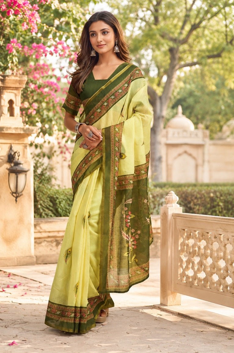 Amrah Wholesale Meera 339 Chanderi Cotton Ready To Wear Saree - Amrah Wholesale