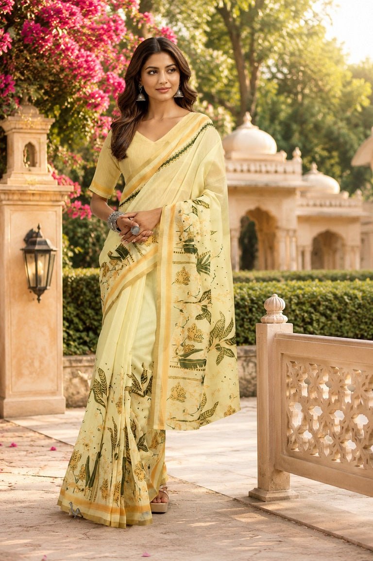 Amrah Wholesale Meera 339 Chanderi Cotton Ready To Wear Saree - Amrah Wholesale