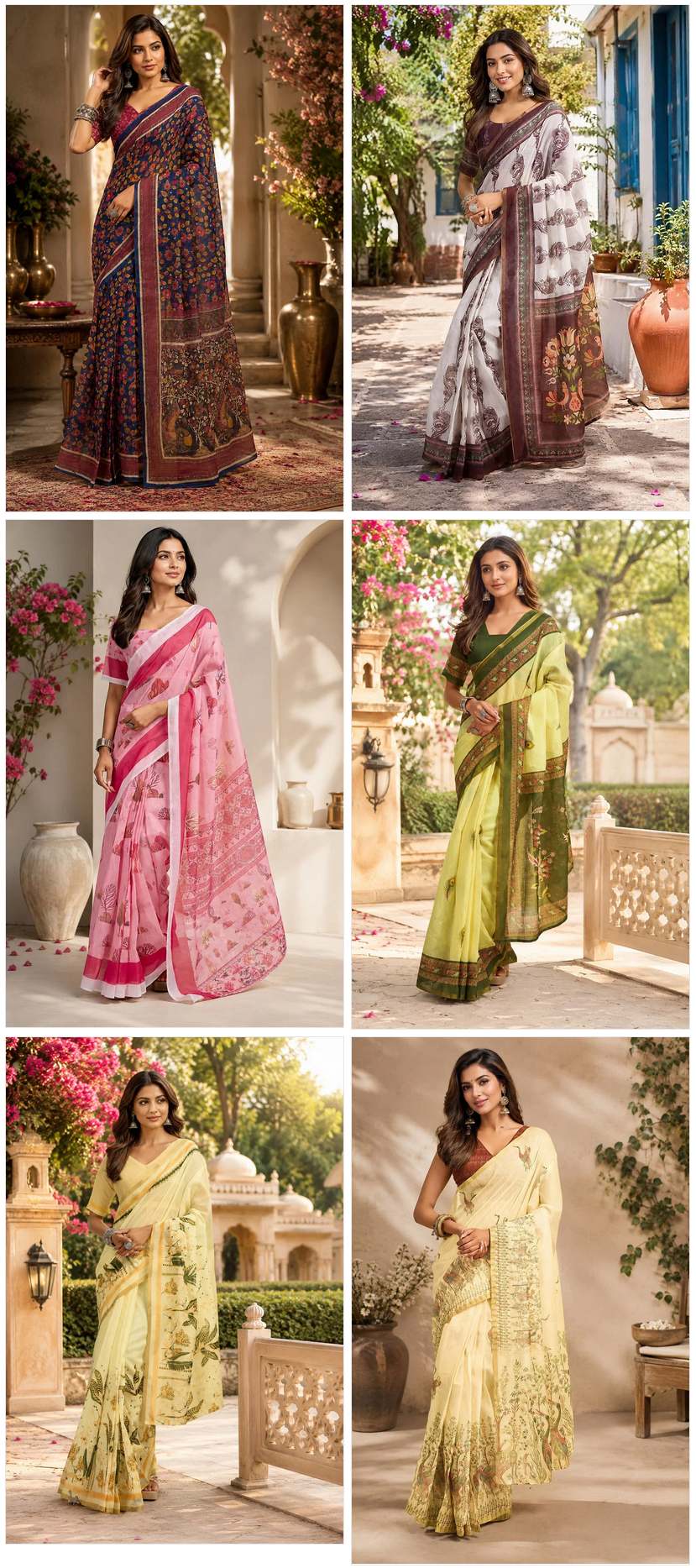 Amrah Wholesale Meera 339 Chanderi Cotton Ready To Wear Saree - Amrah Wholesale