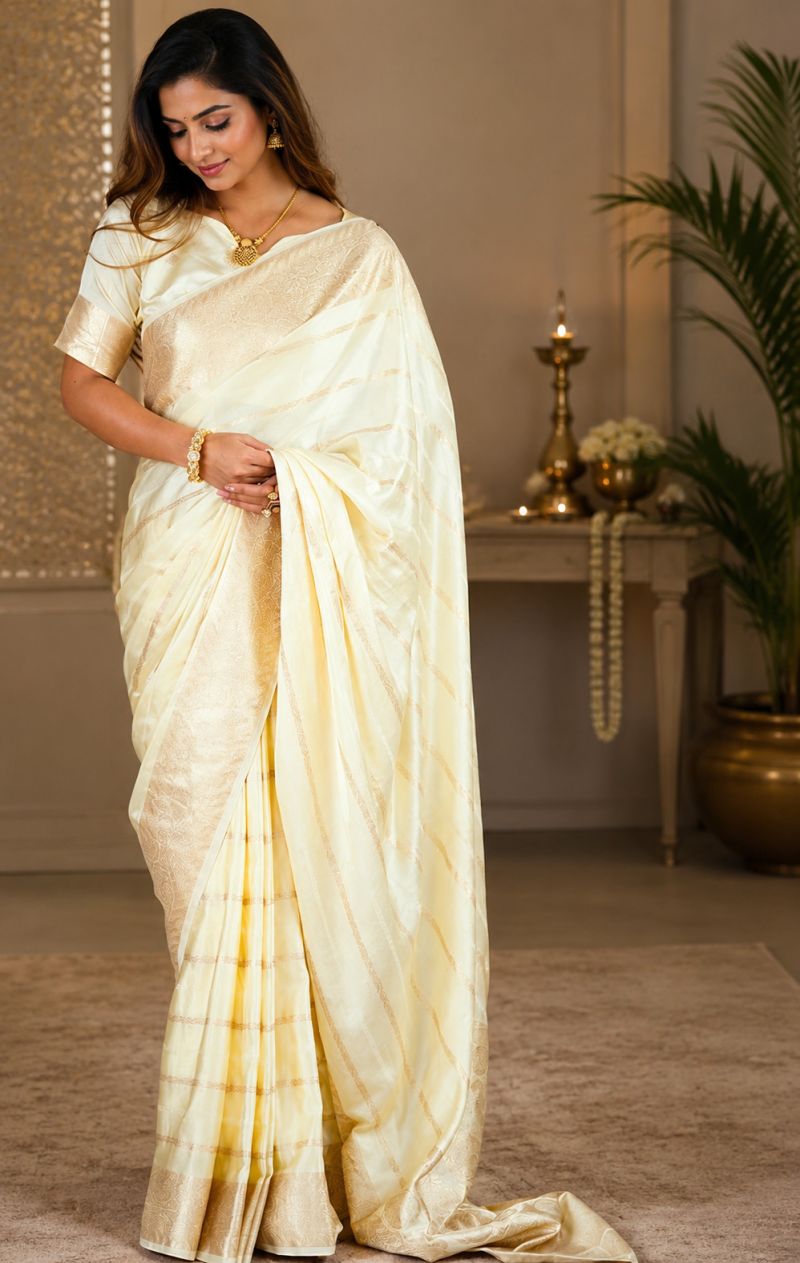 Amrah Wholesale Meera 344 Pure Silk Zari Weaving Designer Saree