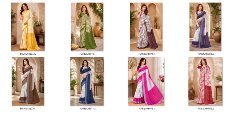 Amrah Wholesale Meera 351 Linen Digital Printed Casual Wear Saree - Amrah Wholesale