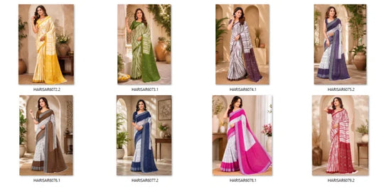 Amrah Wholesale Meera 351 Linen Digital Printed Casual Wear Saree
