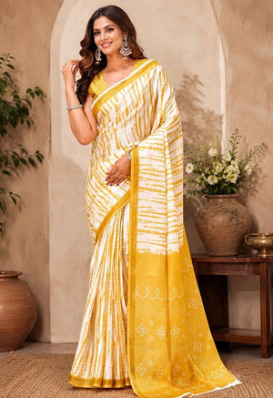 Amrah Wholesale Meera 351 Linen Digital Printed Saree - Amrah Wholesale