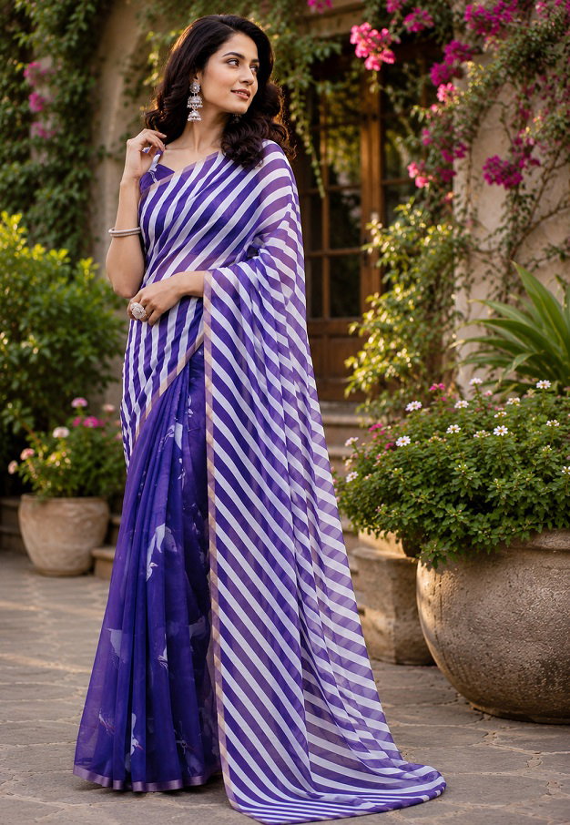 Amrah Wholesale Meera 357 Chanderi Cotton Digital Printed Ready To Wear Saree