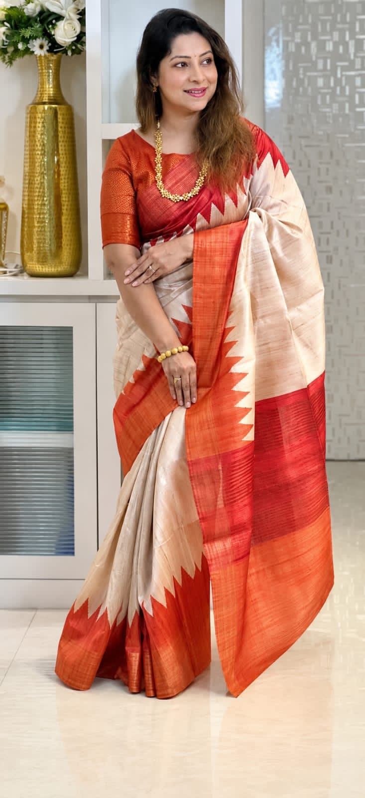 Amrah Wholesale Meraki Vol 1 Tussar Silk Saree