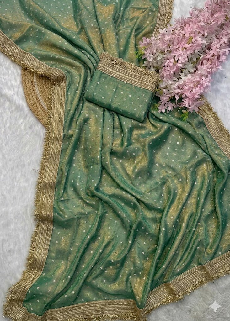 Amrah Wholesale Mossbutti Vol 1 Silk Saree - Amrah Wholesale