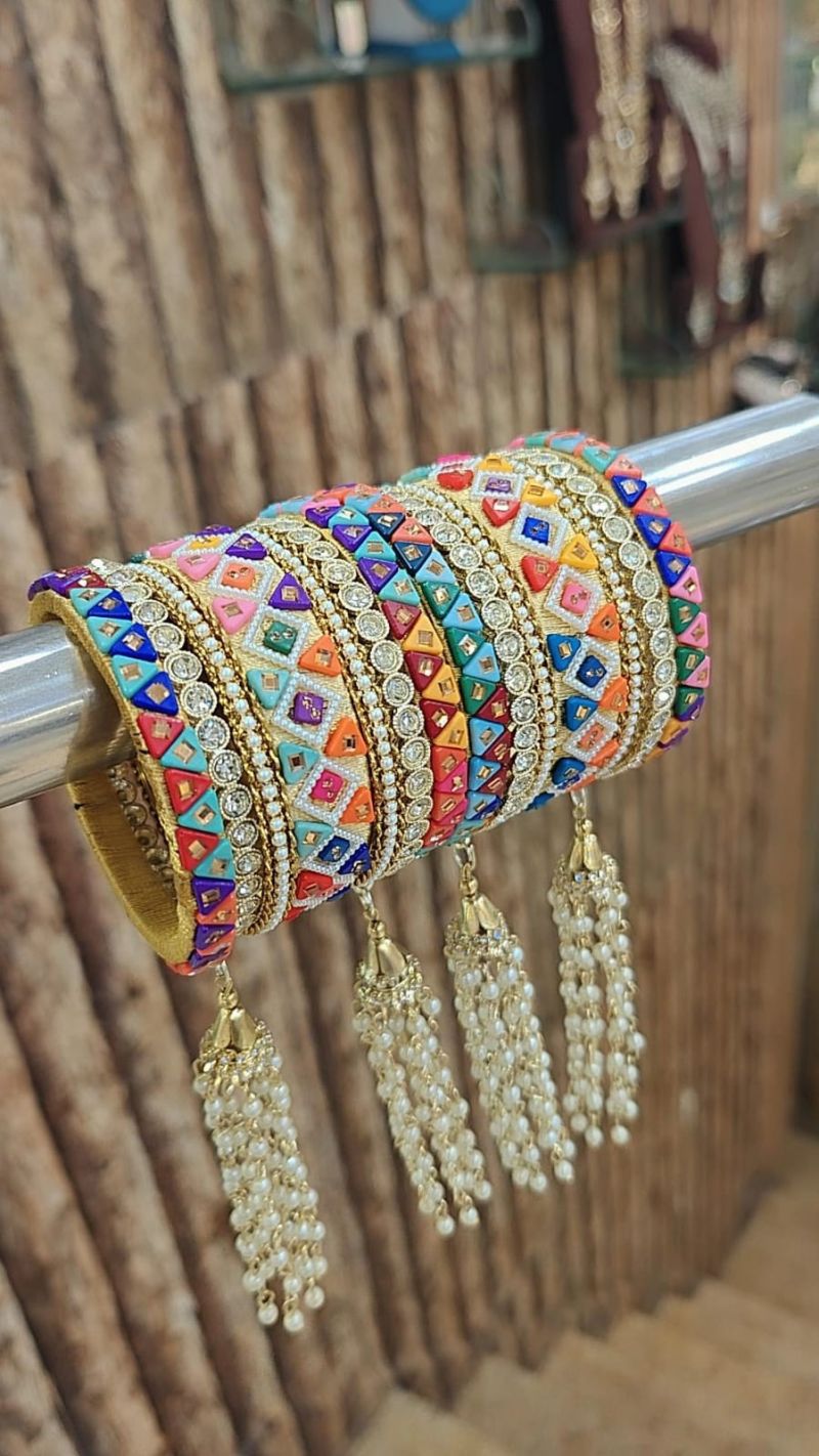 Amrah Wholesale Multi Thread Kalira Latkan Bangles 1