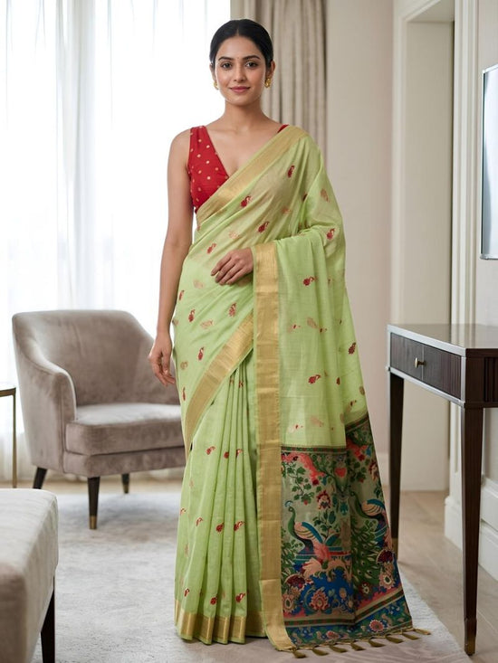 Amrah Wholesale Mv Vis 2 Cotton Jacquard Worked Saree Collection
