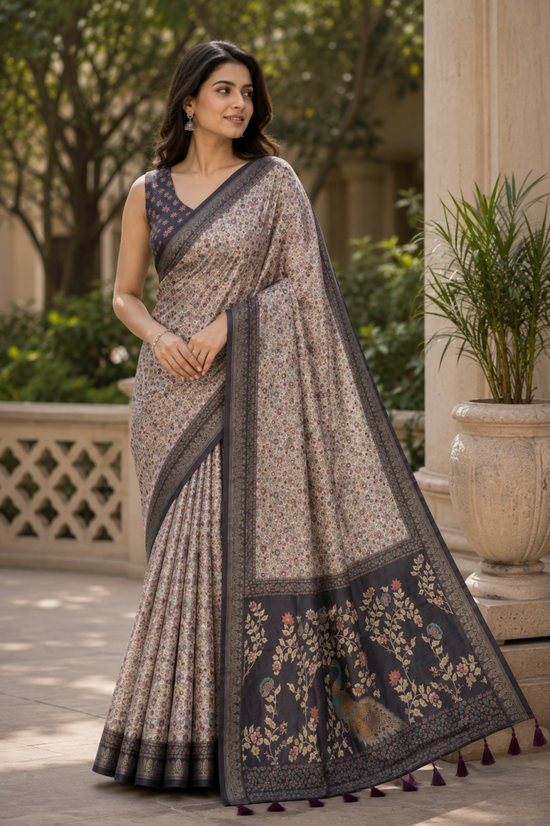 Amrah Wholesale Mv Vis 60 Moss Silk Saree