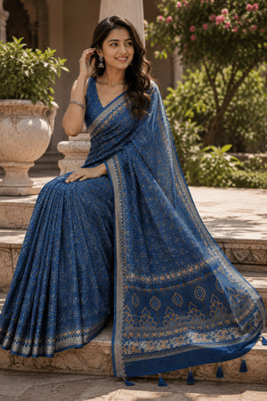 Amrah Wholesale Mv Vis 61 Moss Silk Saree - Amrah Wholesale